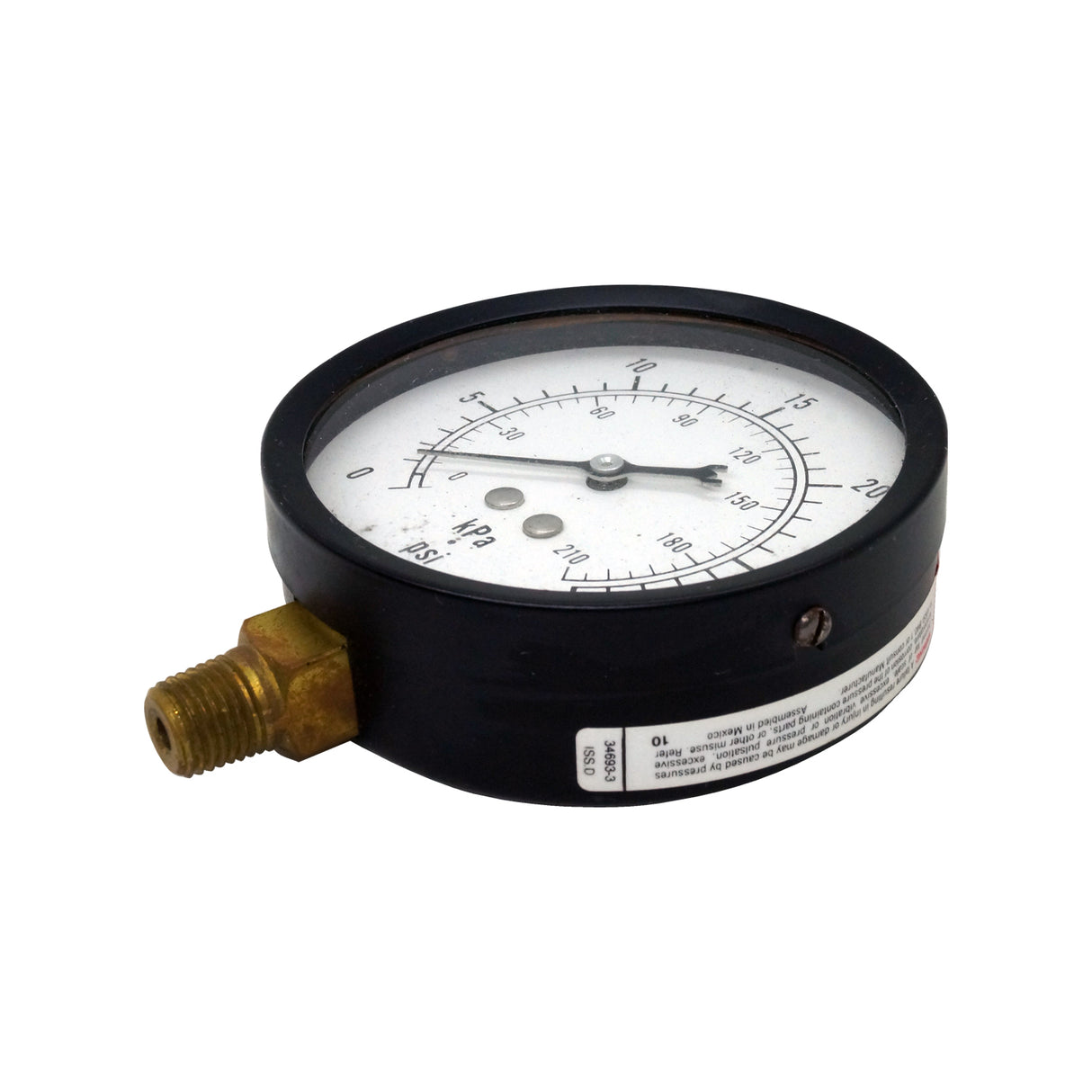 Manómetro - Marsh - 4.5" Rango 30Psi conexión 1/4 npt inf