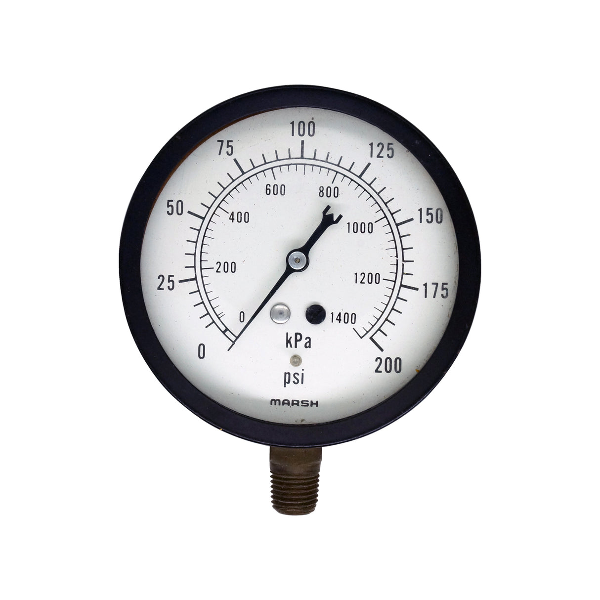 Manómetro - Marsh - 3.5" Rango 0-200Psi conexión 1/4 npt inf