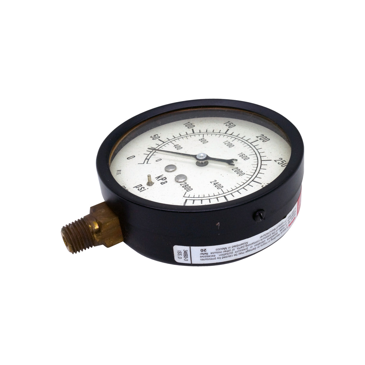 Manómetro - Marsh - 4.5" Rango 0-400Psi conexión 1/4 npt inf