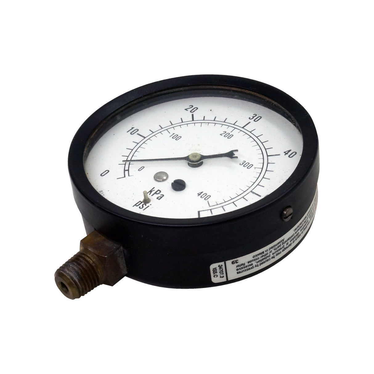 Manómetro - Marsh - 3.5" Rango 0-60Psi conexión 1/4 npt inf