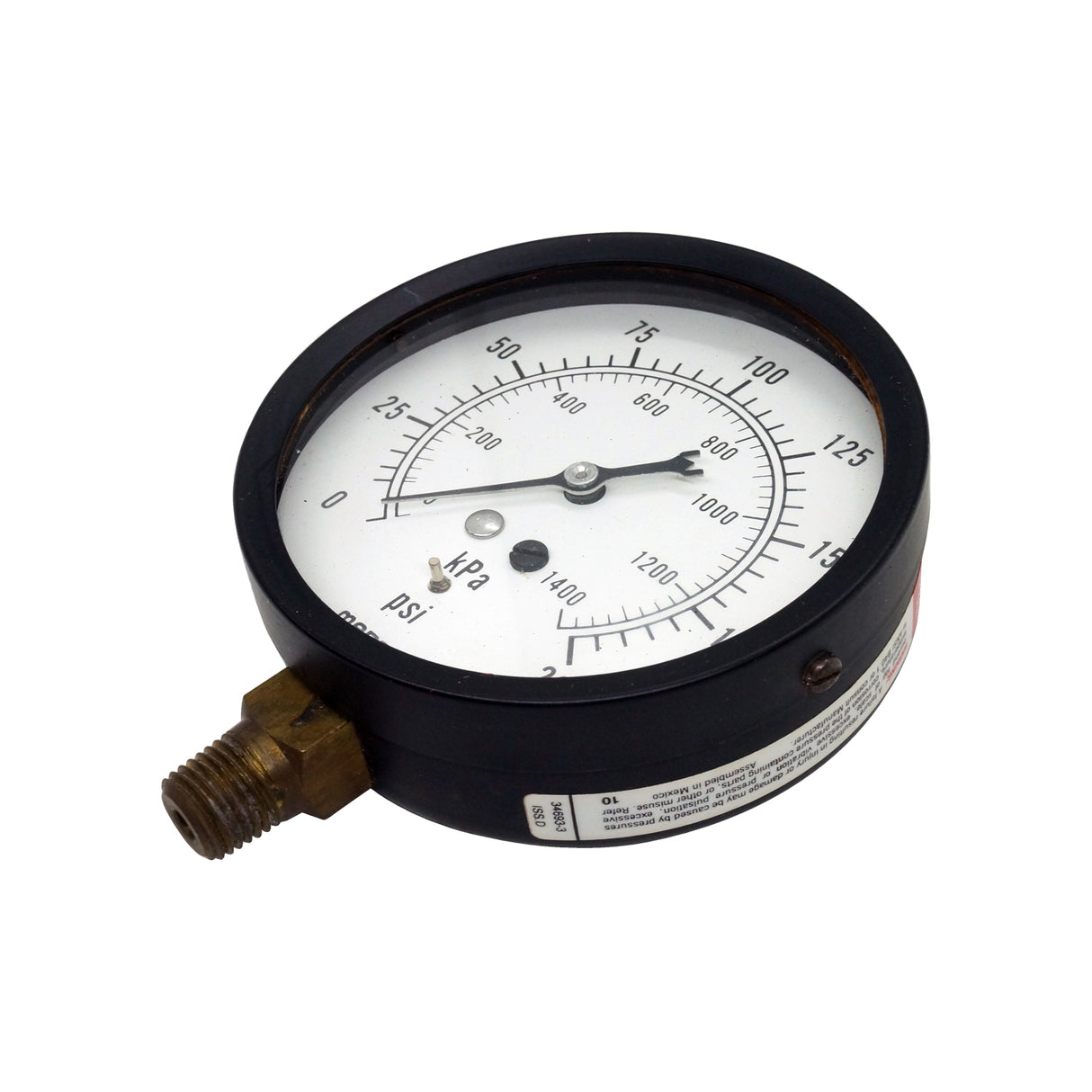 Manómetro - Marsh - 3.5" Rango 100Psi conexión 1/4 npt inf