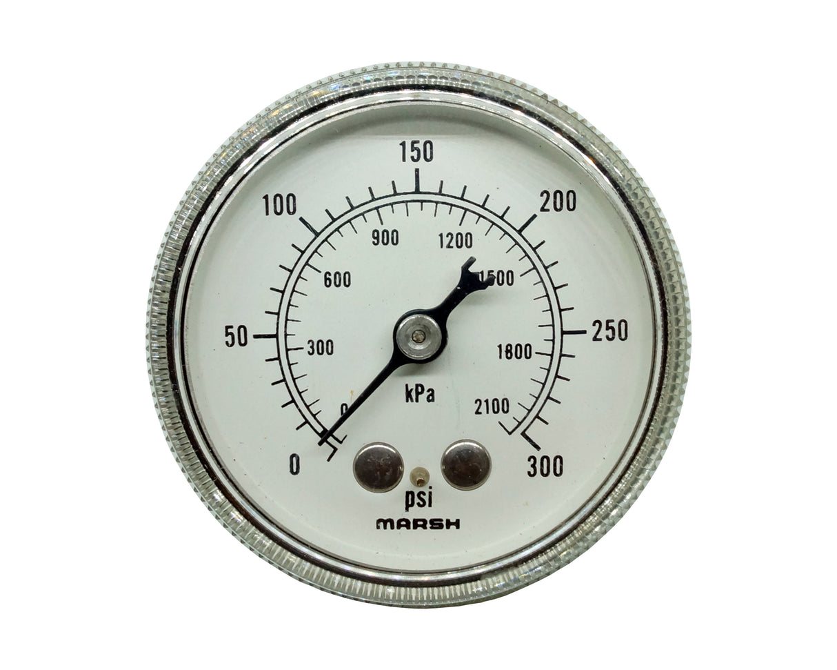 Manómetro - Marsh - 2" Rango 0-300Psi conexión 1/4 npt post