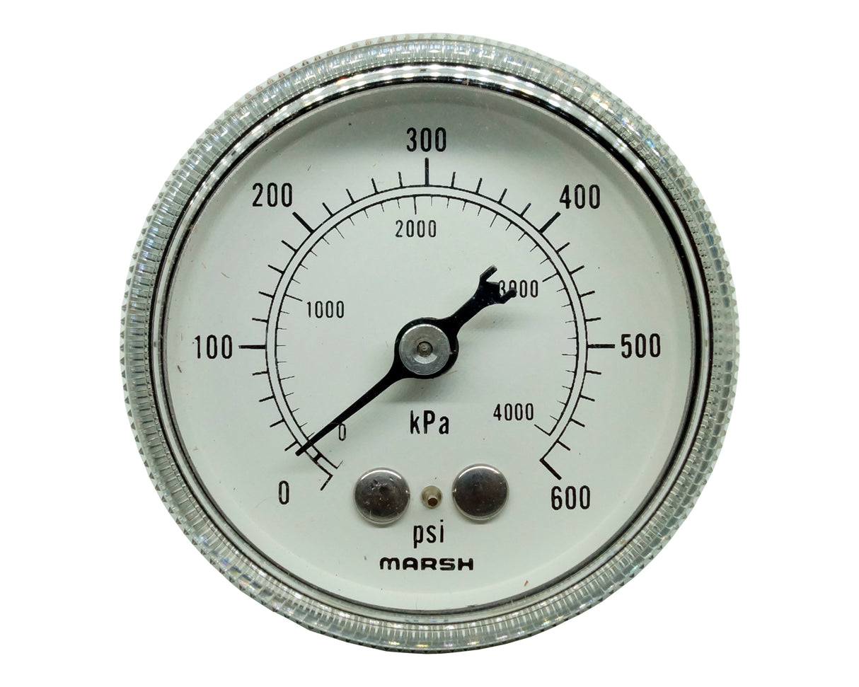Manómetro - Marsh - 2" Rango 0-600Psi conexión 1/4 npt post