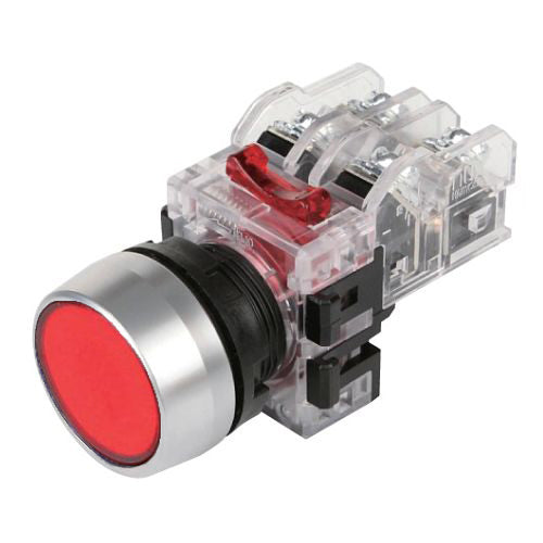 MRF-RM1R - Hanyoung - Botón pulsador momentáneo rojo