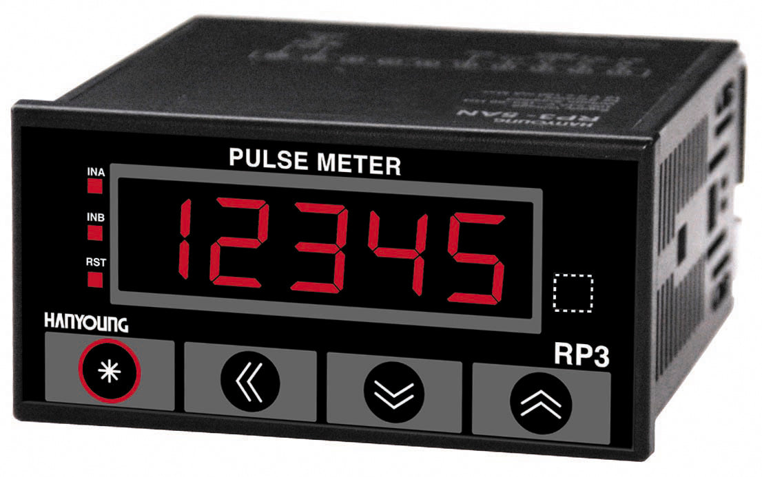 RP35A1 - Hanyoung - Tacómetro predeterminado 96x48mm