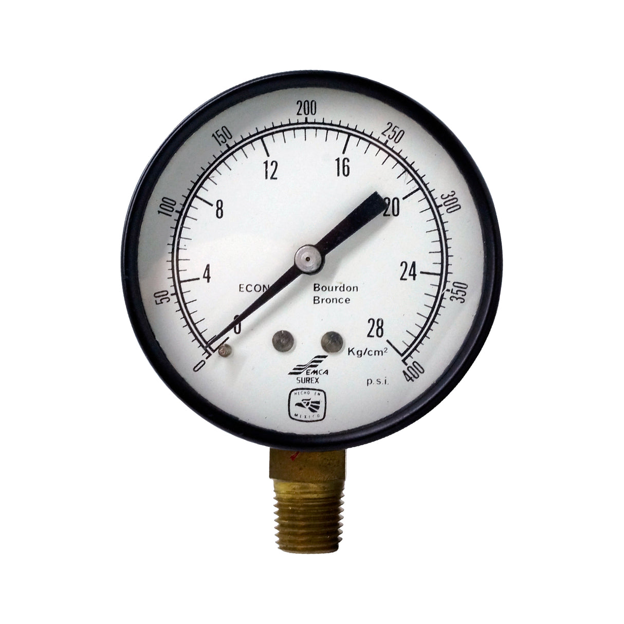 SX-1008 - Surex - Manómetro 2.5 rango 28Kg conexión 1/4 npt inf