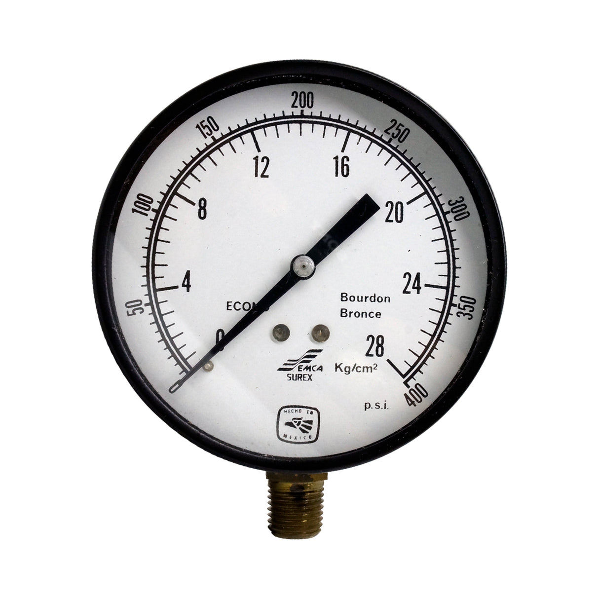 SX-1009 - Surex - Manómetro 3.5 rango 28Kg conexión 1/4 npt inf