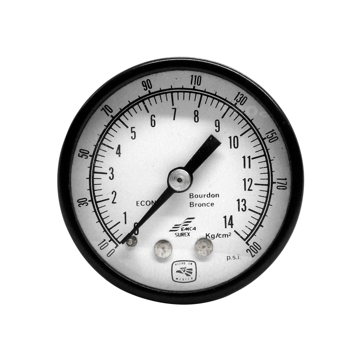 SX-1011 - Surex - Manómetro 2 rango 14Kg conexión 1/4 npt post