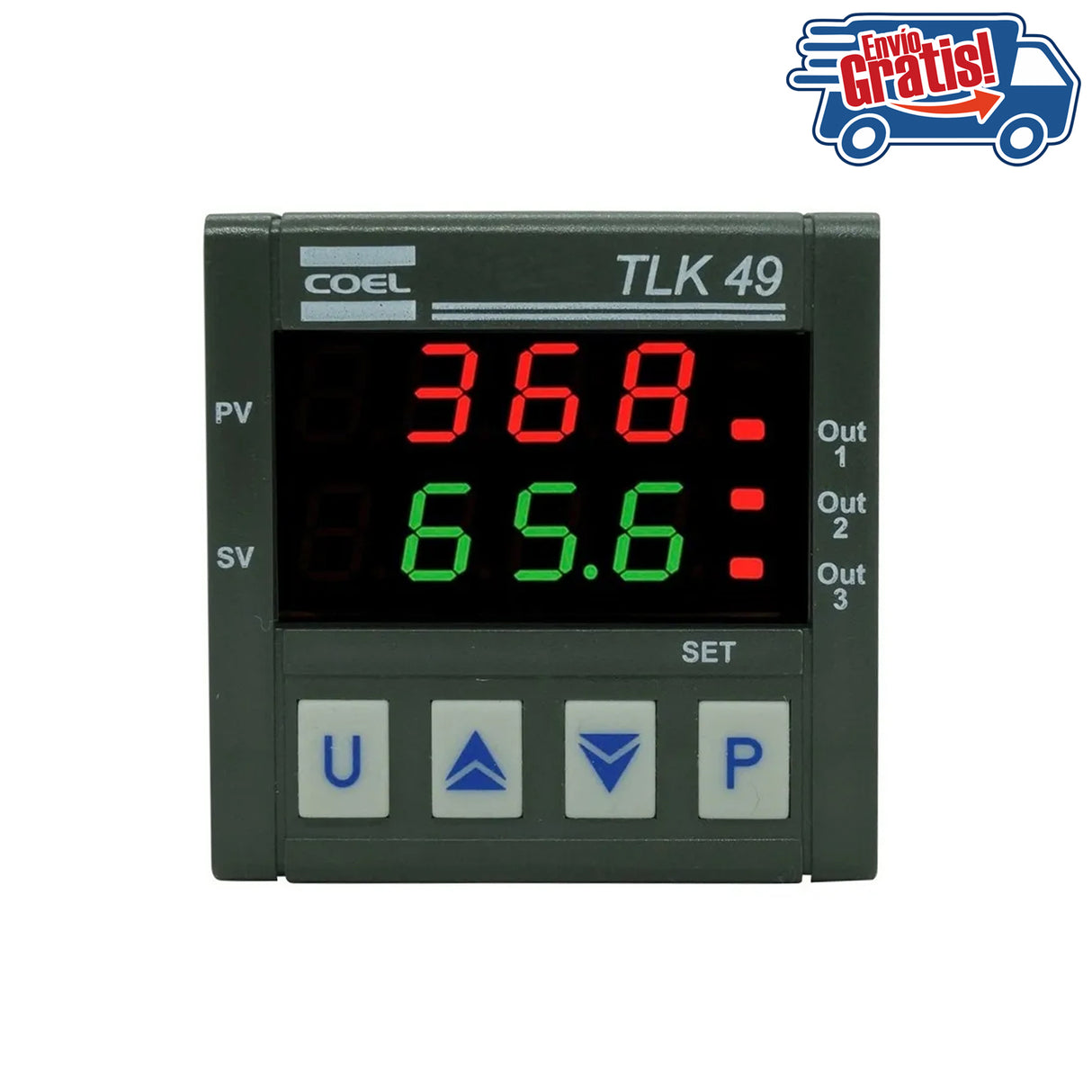 TLK49HORR - Coel - Control de temperatura digital 1/16 din