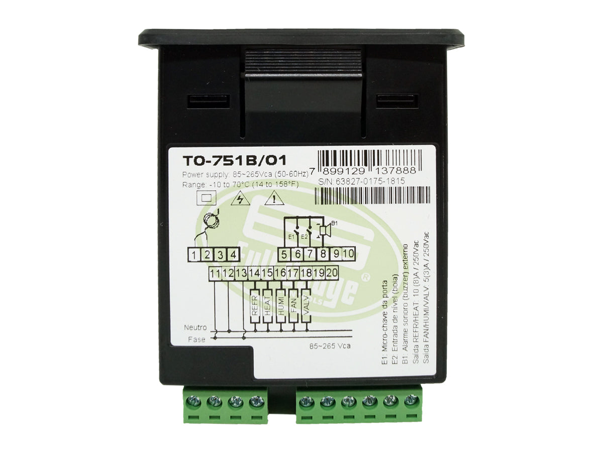 TO-751 - Full Gage - Control de temperatura y humedad horno pan sensor de humedad incluido