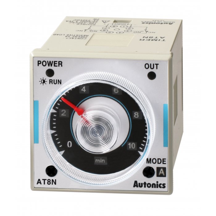 AT8N - Autonics - Timer analogo multirango 120/240vac 1/16 DIN 48x48mm