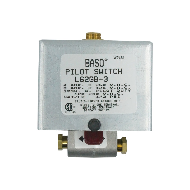 L62GB-3C-Baso-Switch interruptor de flama   con Valvula piloto shutoff