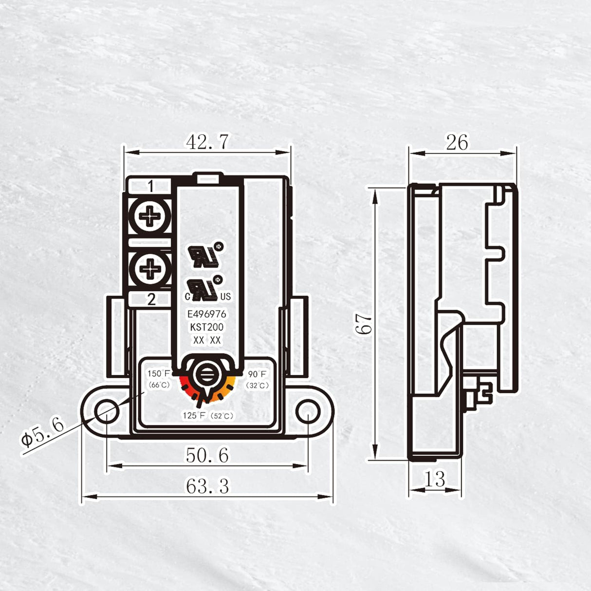 CC-1100 - Cooking Controls - Termostato Universal Inferior 2 Pijas 220v