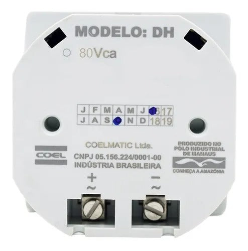 DH1/10 - Coel - Horómetro totalizador 10 a 80Vcd