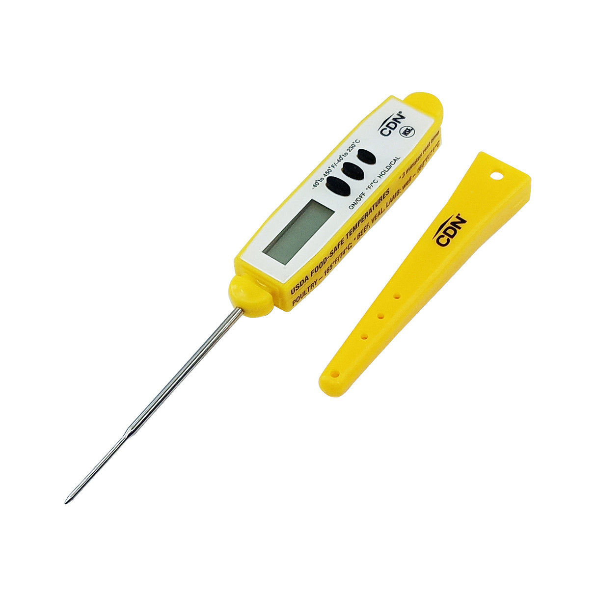 DTT450 - CDN - Termómetro de bolsillo de punta fina -40 a +230 °C Color amarillo