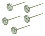 CN-2002 - CDN - Kit De 5 Termometros Bimetalico Cocina Mca Cdn -18 A 103°c Color Negro