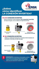 0600208 - SIT - Termostato Bolier De Paso Calorex Cinsa Conexión Invertida
