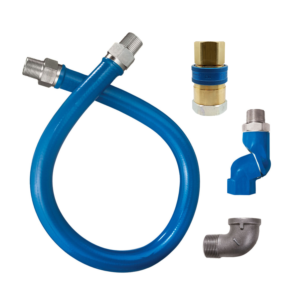 16100BPQS-48 - Dormont - Manguera para gas 1" con conector , Swivel y Codo
