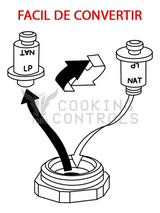 CC-2032 - Cooking Controls - Kit Freidora Manguera Y Regulador 3/4 Gas Nat Y Lp