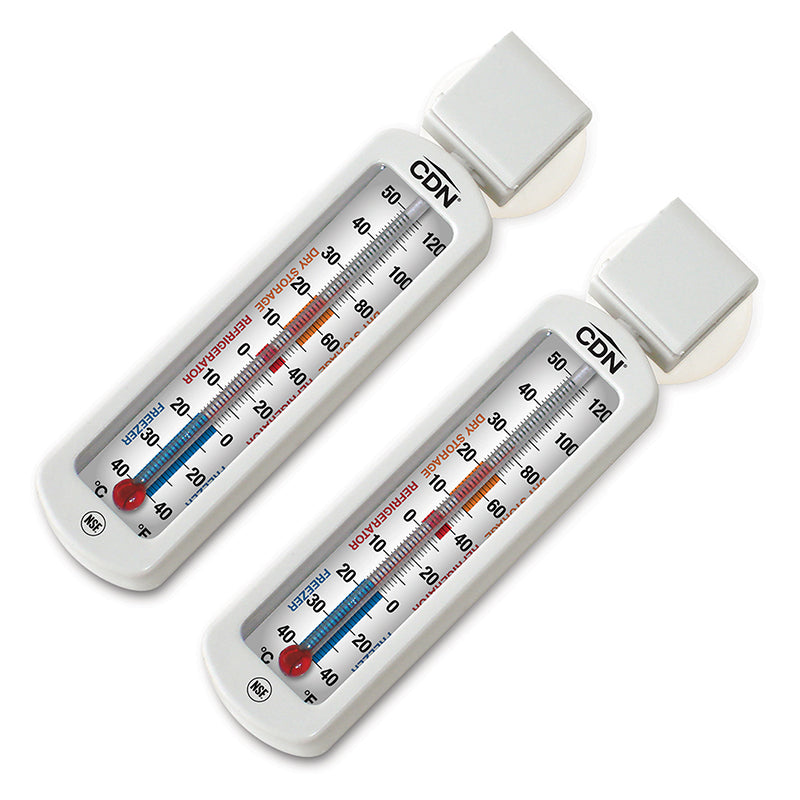 EFG120X2 - CDN -  2 Termómetros Refrigeración Congelación  con ventosa -40 a 50°C