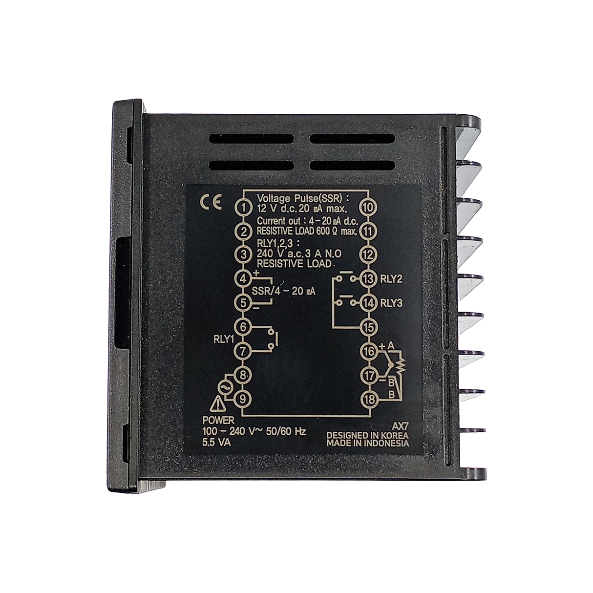 AX7-2A - Hanyoung - Control de Temperatura digital 72x72mm