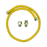 CC-1087- Cooking Controls - Manguera Corrugada para gas amarilla  72"L  rosca 3/4 Npt