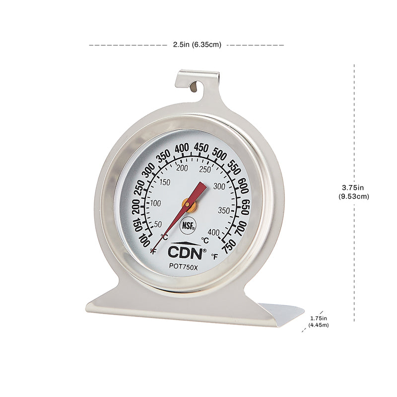 POT750X - CDN - Termometro  para Horno Alta Temperatura 50 a 400°C