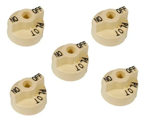 RS-2002 - Robertshaw - Kit de 5 perillas beige para válvula serie 7000