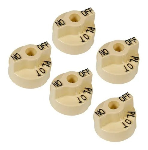RS-2002 - Robertshaw - Kit de 5 perillas beige para válvula serie 7000