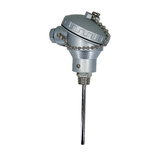 TJ14X4R12C - Tempzone - Termopar tipo J de 1/4  x 4  con rosca de 1/2  NPT cabeza marina y block