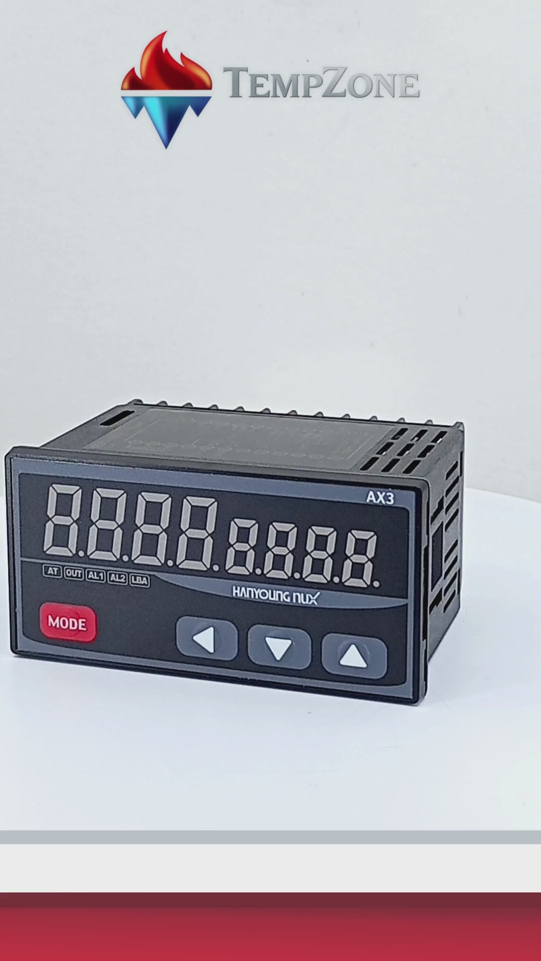 AX3-1A - Hanyoung - Control de temperatura digital 1/8 din