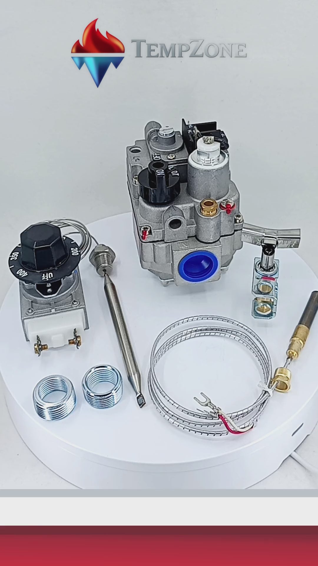 CC-2022 - Cooking Controls - Kit Freidora Valvula Milivolts Termostato Termopila Piloto