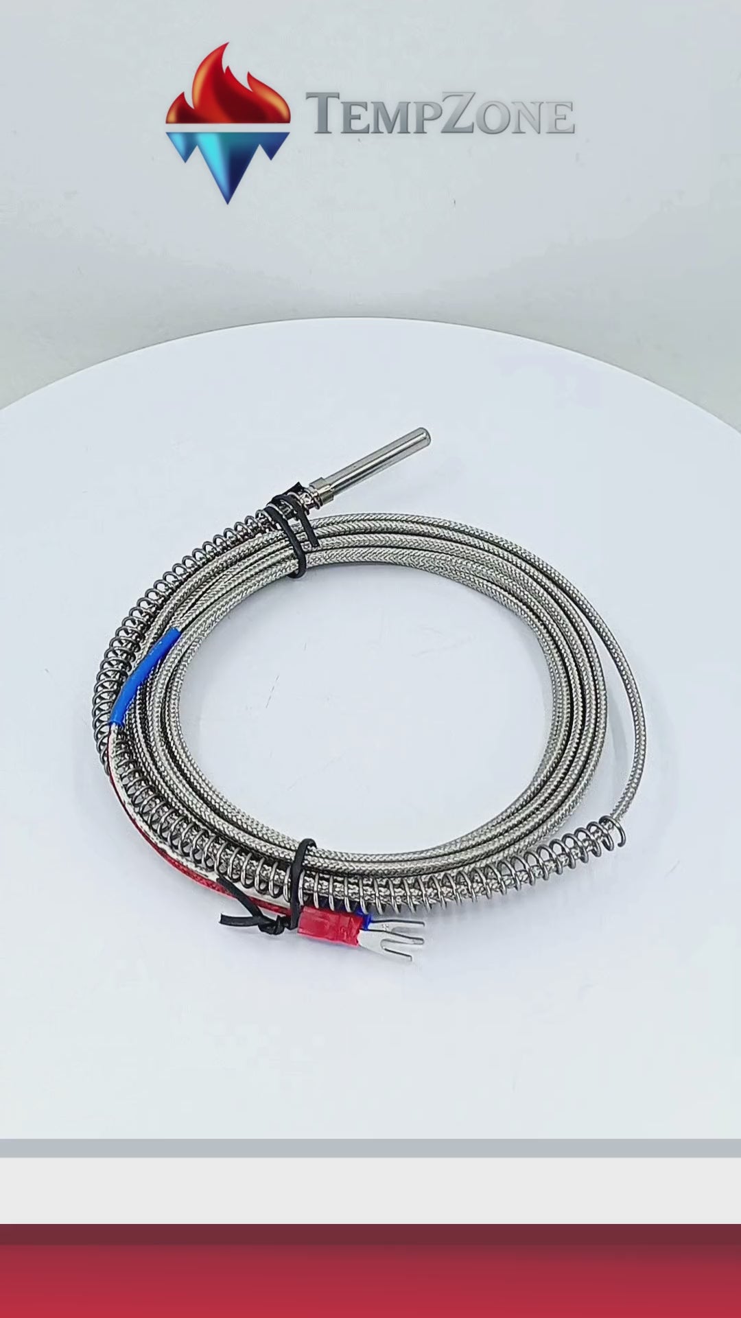 TSJ316X1E300FM - Tempzone - Termopar tipo J standard 3mt forro de malla
