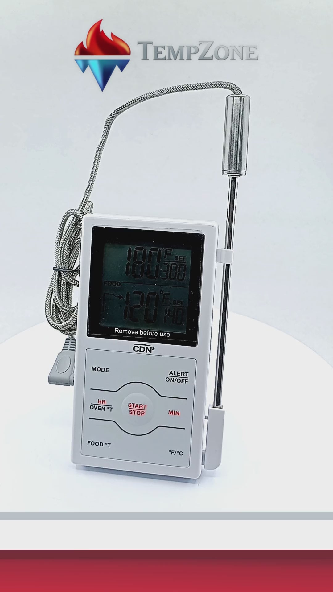 DSP1 - CDN - Termómetro Alimentos con Temporizador  y Sonda Rango 0 a 300°C