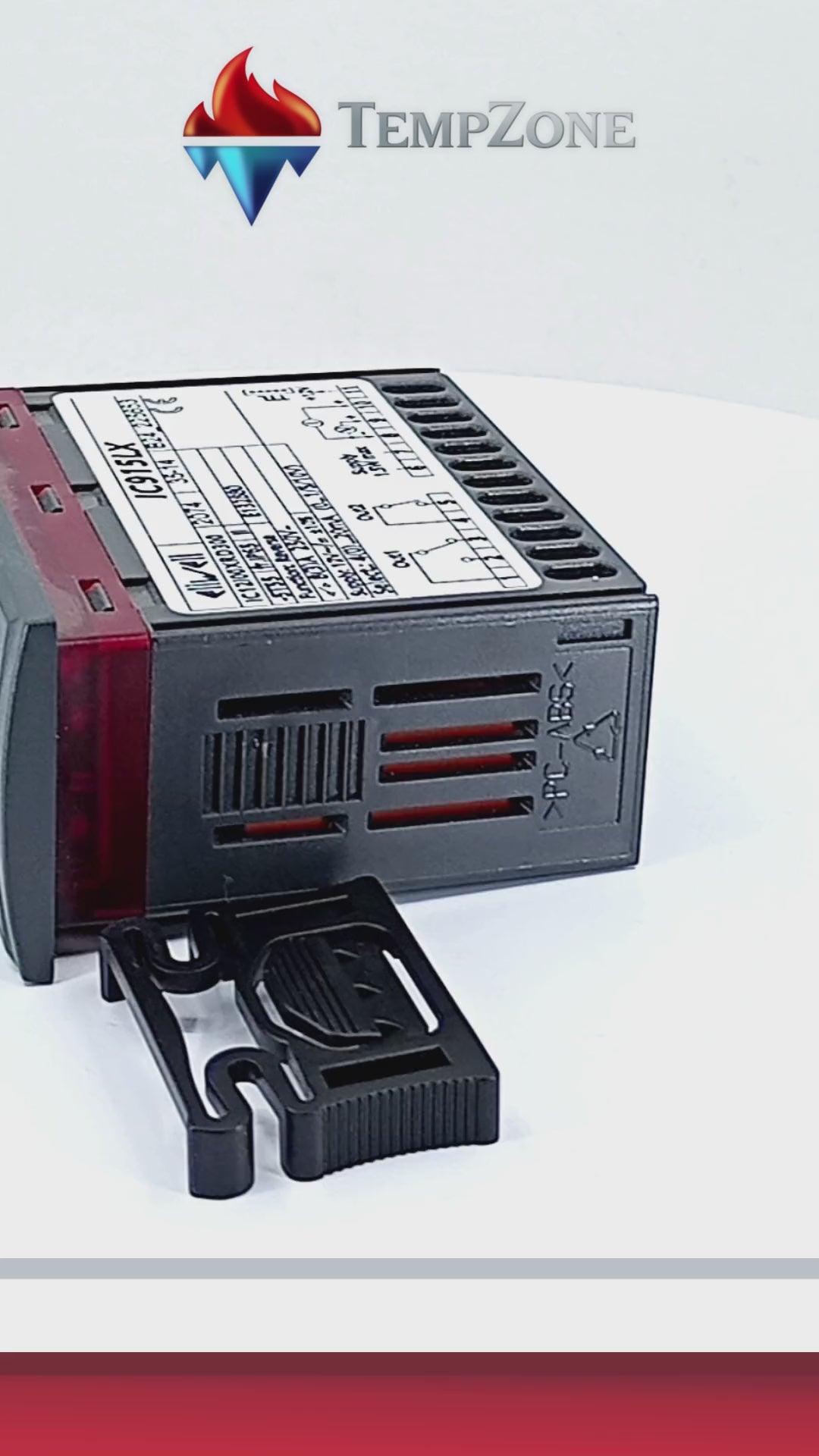 IC12100XRD300 - Eliwell - Termostato electrónico 75x32 12-24V
