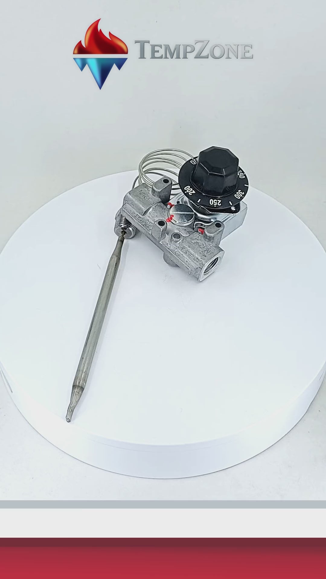 CC-1073 - Cooking Controls - Termostato paso de gas Freidora entrada 3/8 rosca 3/8" npt Rango 200 - 400°F