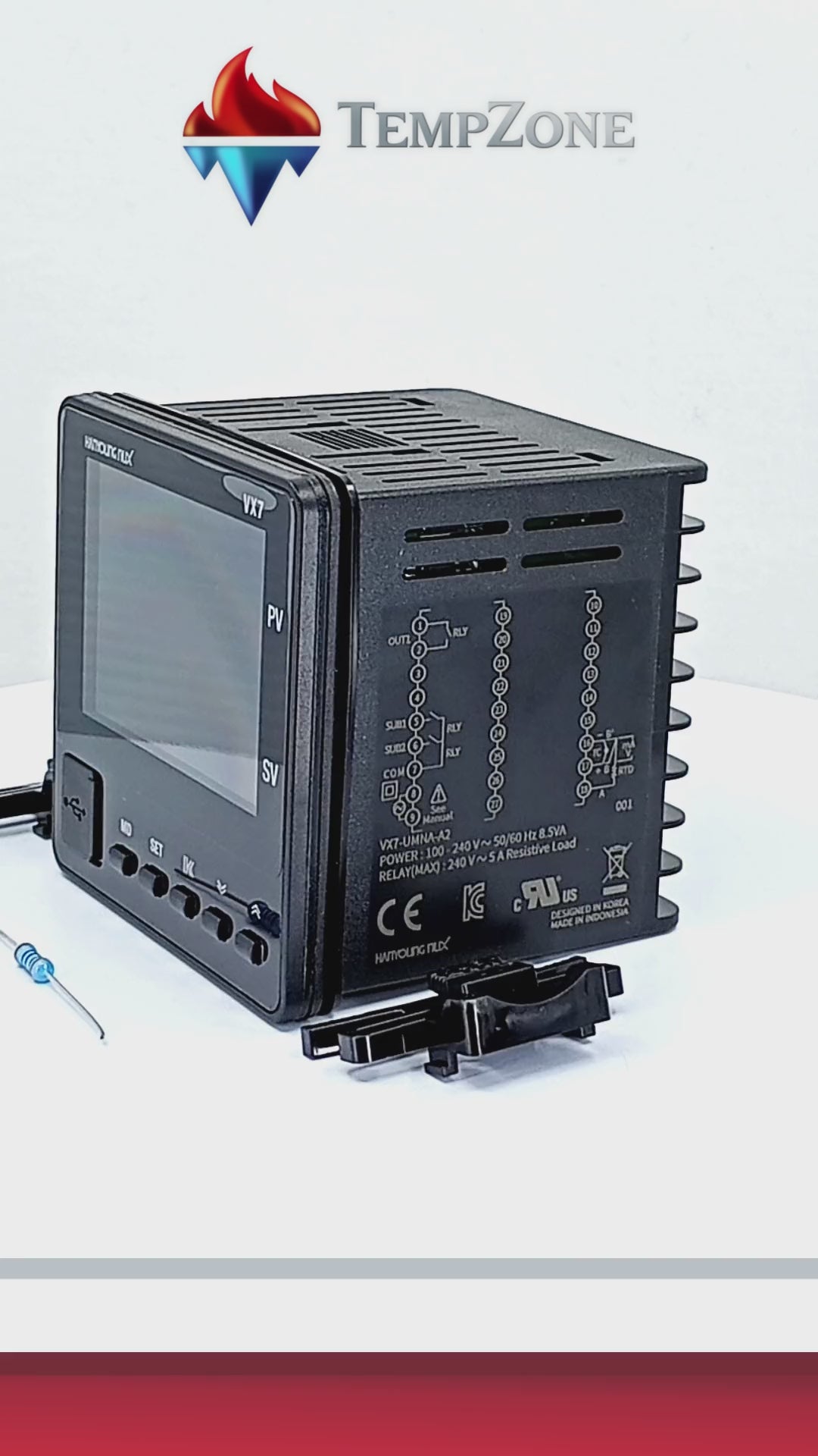 VX7UMNAA2 - Hanyoung - Control de temperatura digital lcd 72x72mm