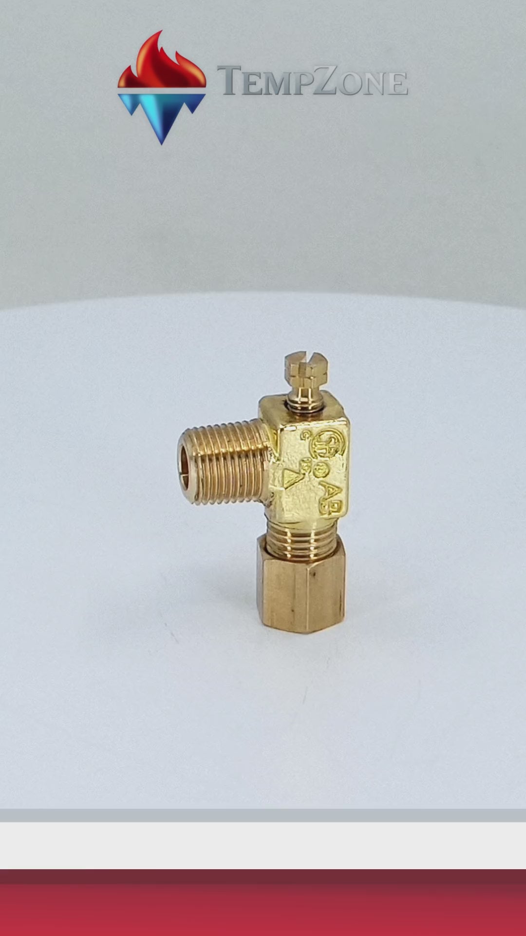 03250001 - Alpha Brass - AP7-1 Válvula de cierre piloto, 3/16 CC x1/8 -27NPT