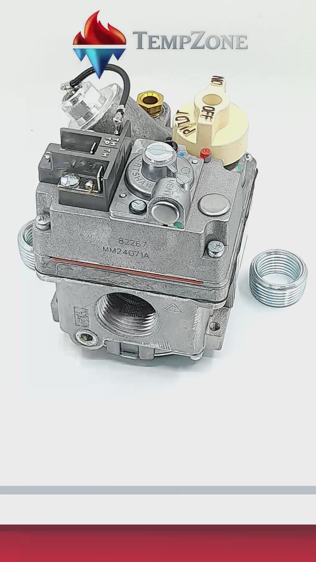 700-506 - Robertshaw - Válvula Milivolts 3/4 npt gas natural serie 7000