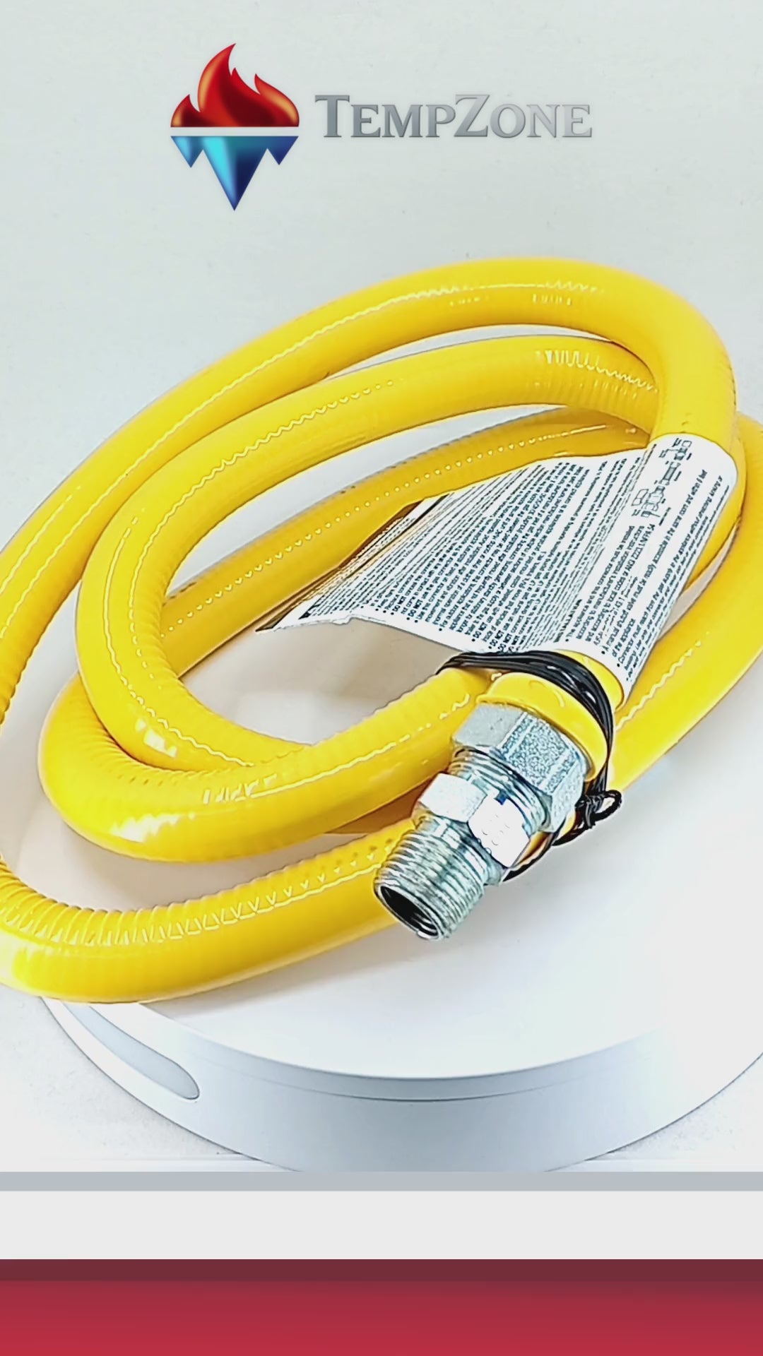 38-3132-72 - Dormont - Manguera amarilla forro PVC conexiones de 1/2