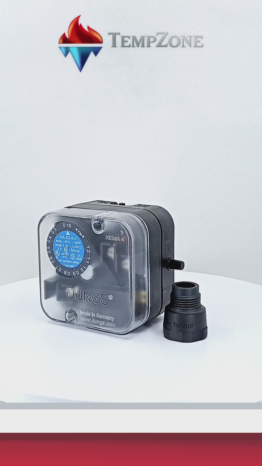 AA-A2-6-2 - Dungs - Switch de presión 0.16-1.20Wc #266932