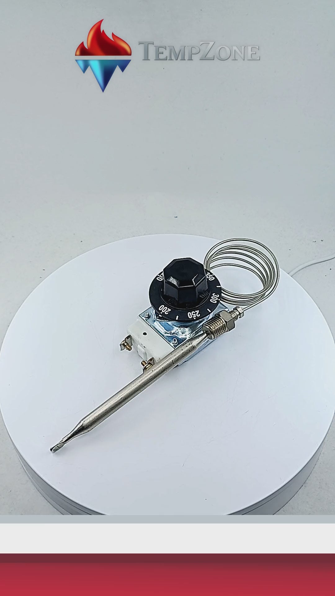 RS-2013 - Robertshaw - Termostato milivolt RX-1-36 rosca 1/4 NPT con perilla 200-400