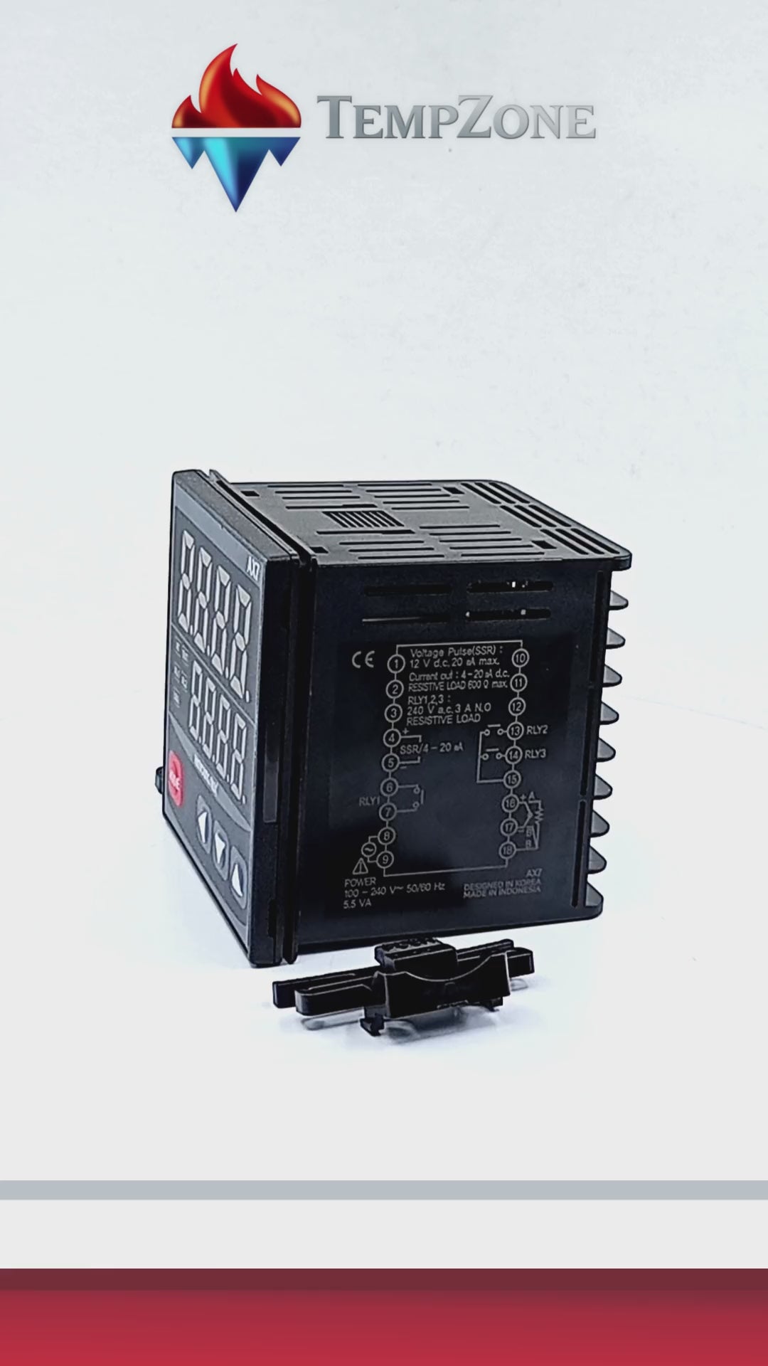 AX7-2A - Hanyoung - Control de Temperatura digital 72x72mm