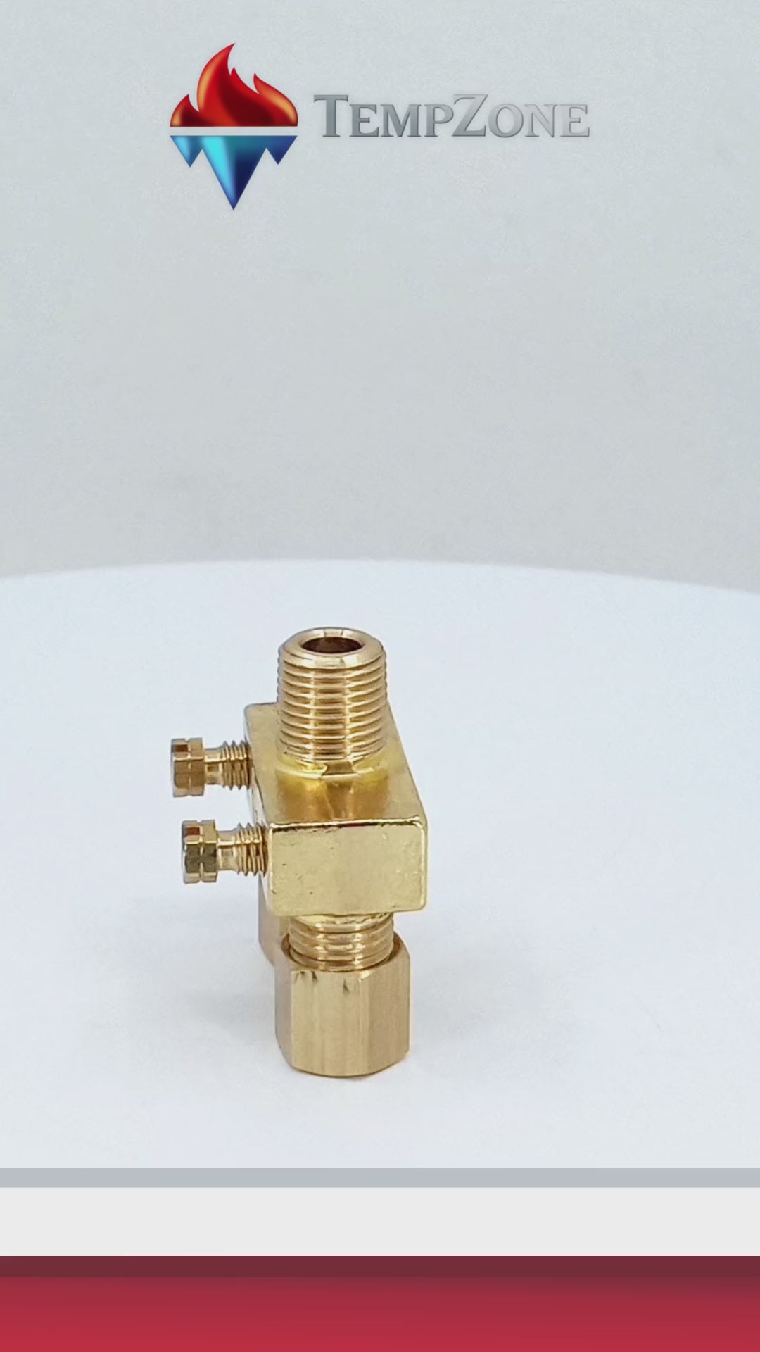 AP6-1-Alpha Brass - Valvula Piloto Dual con Ajuste  de gas  3/16 CC x 3/16 CC x 1/8 -27NPT