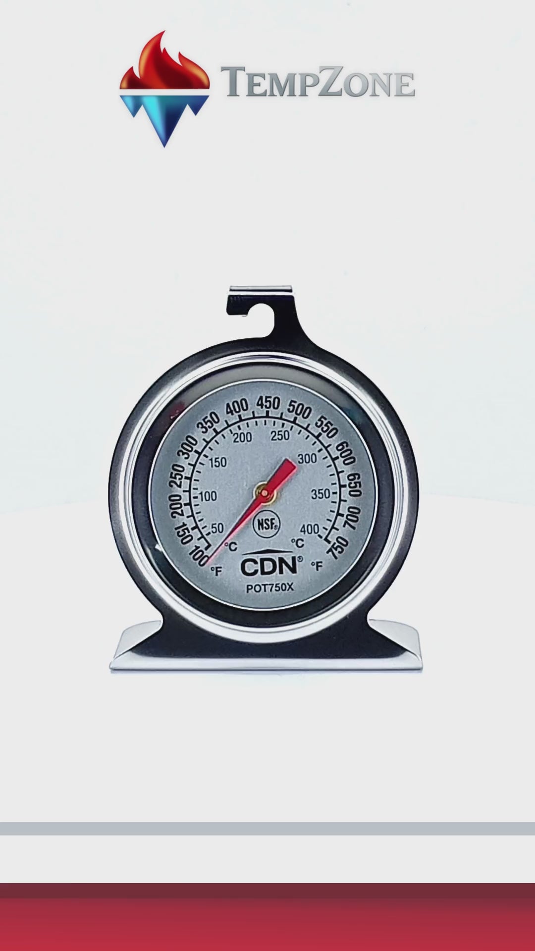POT750X - CDN - Termometro  para Horno Alta Temperatura 50 a 400°C