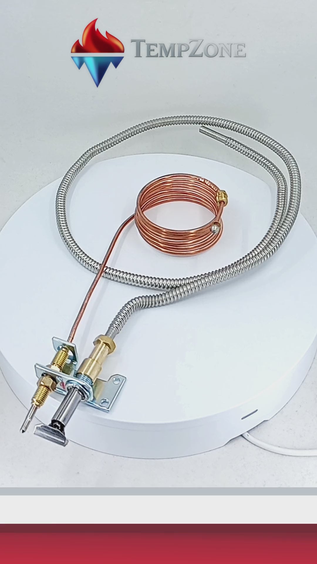 AB-2002 - Alpha Brass - Piloto Termocople Tubo Gas Lp/nat Horno Coriat Largo 1.5mt