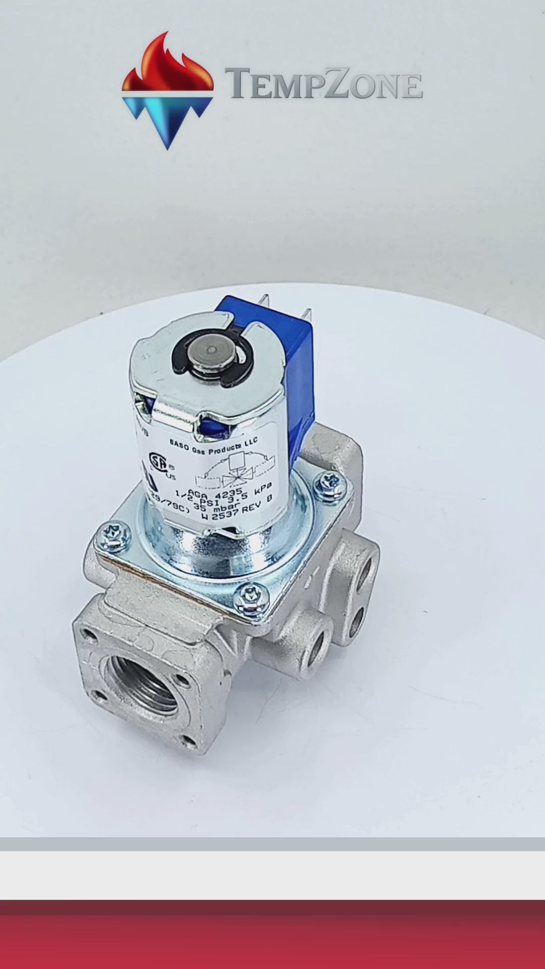 H91DA-7C REVB - Baso - Válvula Solenoide Shut-off  BASOTROL  ½”NPt 120 Vac