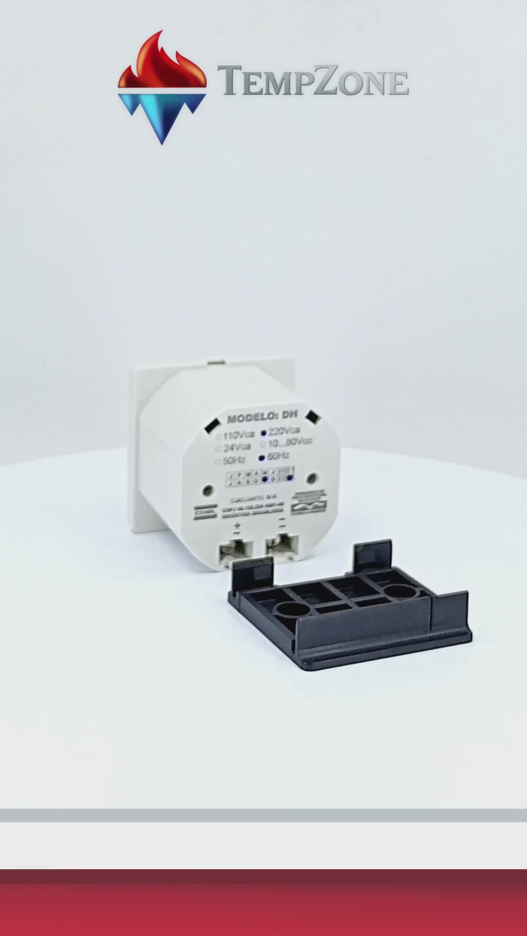 DHF1/220 - Coel -  Horometro Totalizador de horas 220V Montaje RIEL DIN
