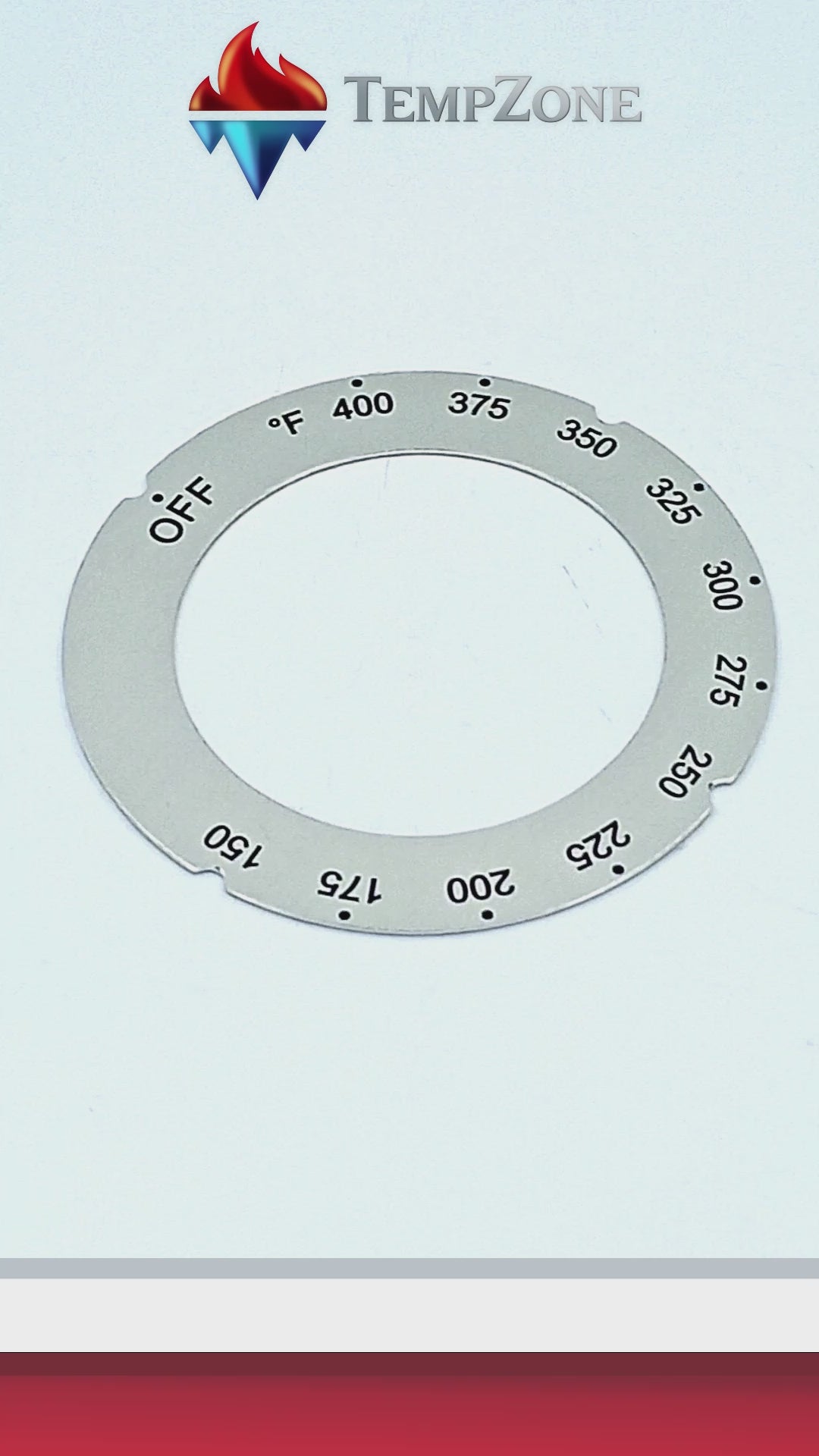 CC-1012 - Cooking Controls - Bisel para perilla rango 0-400°F
