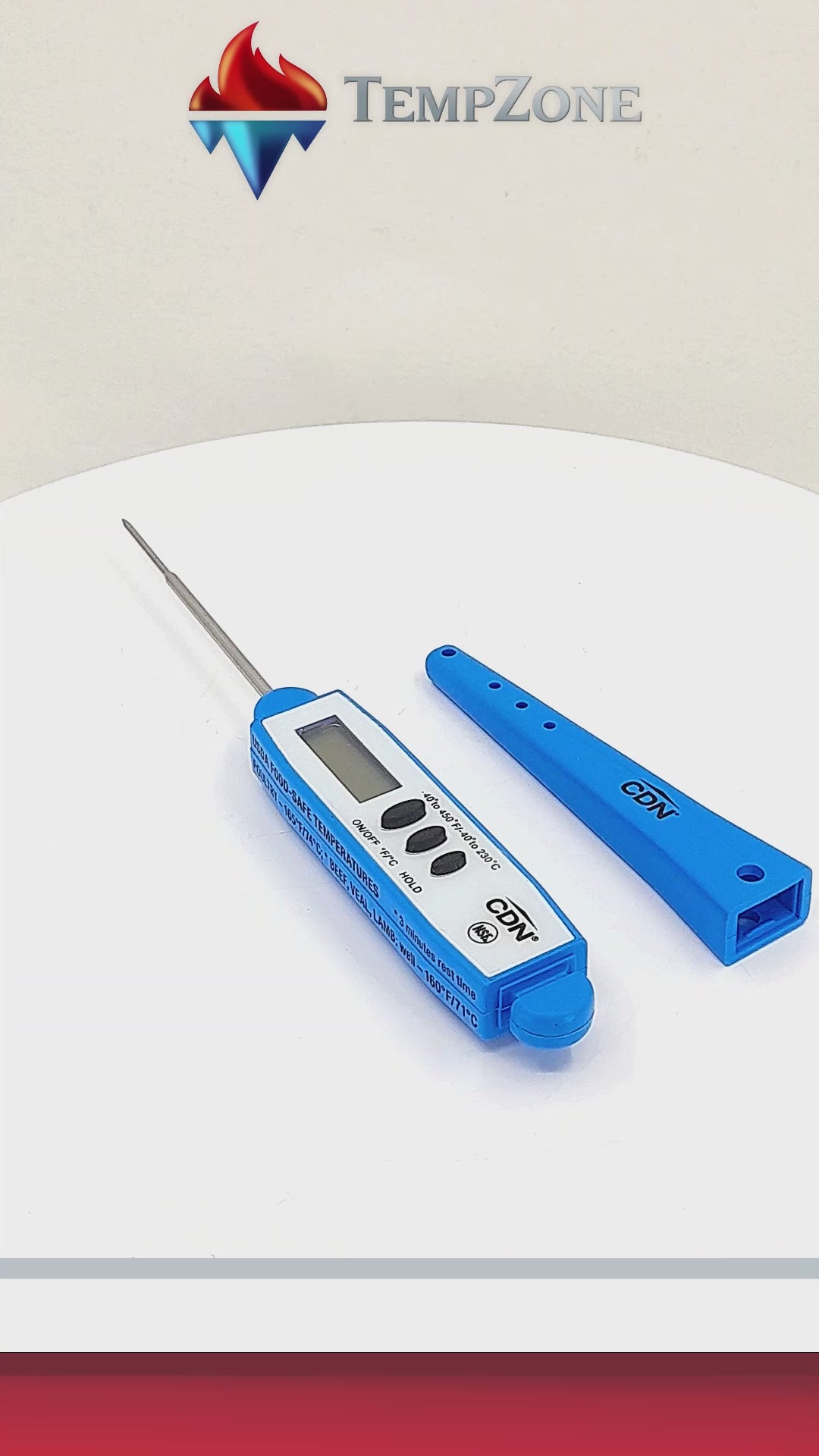 DT450X-B - CDN - Termómetro Digital Bolsillo Contra Agua -40 A 230°c Azul